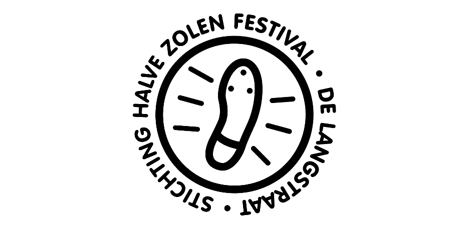 Reclame en beeld voor het Halve Zolen Festival