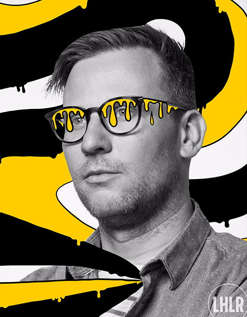 Fotograaf en eigenaar Jeroen Pulles in een kunstzinnig portret